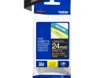 Brother 24MM White on Black Laminated tape