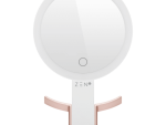 ZEN JestSet Series Portable Handheld LED Mirror - White
