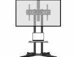 Mobile TV Stand for 32"65" Screens with Adjustable Height & AV Shelf