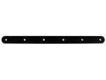 Slatted Panel Multi-Hook Bracket Black Steel Wall Hook Rail