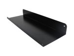 Slatted Panel Steel Shelf 900mm Black Feature Wall Shelf