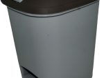 Casey 20 Litre Step On Pedal Waste Bin Grey