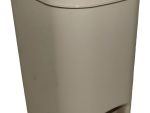 Casey 20 Litre Step On Pedal Waste Bin Beige And Brown