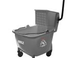 Janitorial Mop Wringer Trolley 34L Commercial Cleaning Bucket