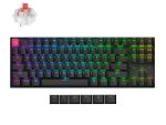 Keychron K8 QMK 80% TKL Wireless Mechanical Keyboard V2 Red Switches - Black