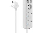 Switched 3 Way Multiplug - White