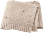 Echo Baby Knitted Baby Blanket - Camel