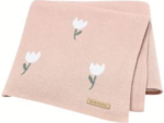 Echo Baby Knitted Blanket - Rose Pattern (Pink)