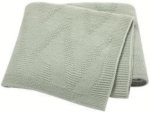 Echo Baby Knitted Baby Blanket - Sage