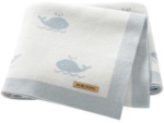 Echo Baby Knitted Blanket - Whale Pattern