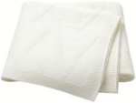 Echo Baby Knitted Baby Blanket - White