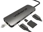 VolkanoX Core Dock series USB Type C Dock - HDMI + USB 3.0 + LAN + Card Reader + PD
