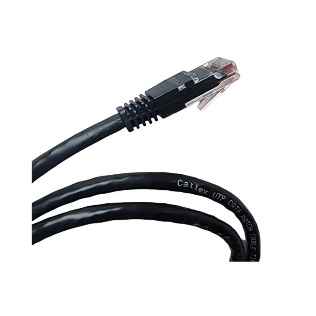 Cattex CAT5e Black Leads 0.5m - Networking