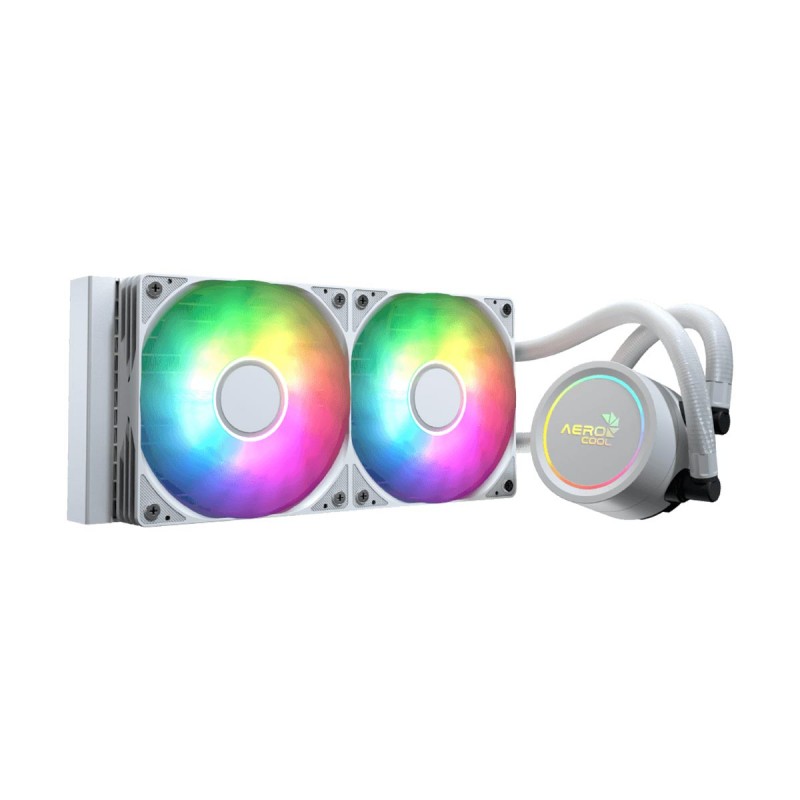 Aerocool Abyss L240 White - 240mm ARGB Liquid Cooler - Intel LGA1851/LG