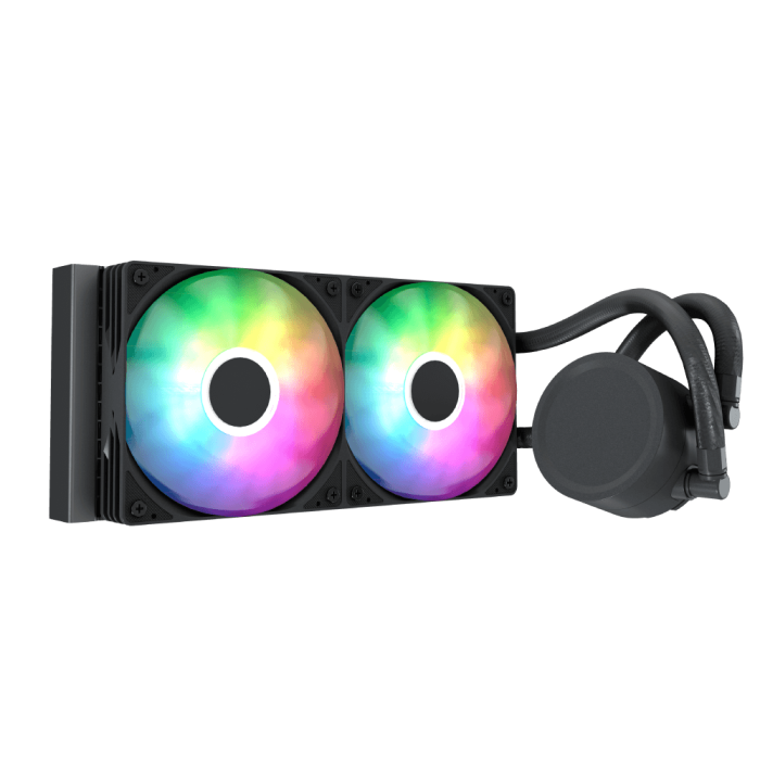 Aerocol Abyss L240 Black with digital display - 240mm ARGB Liquid Cooler