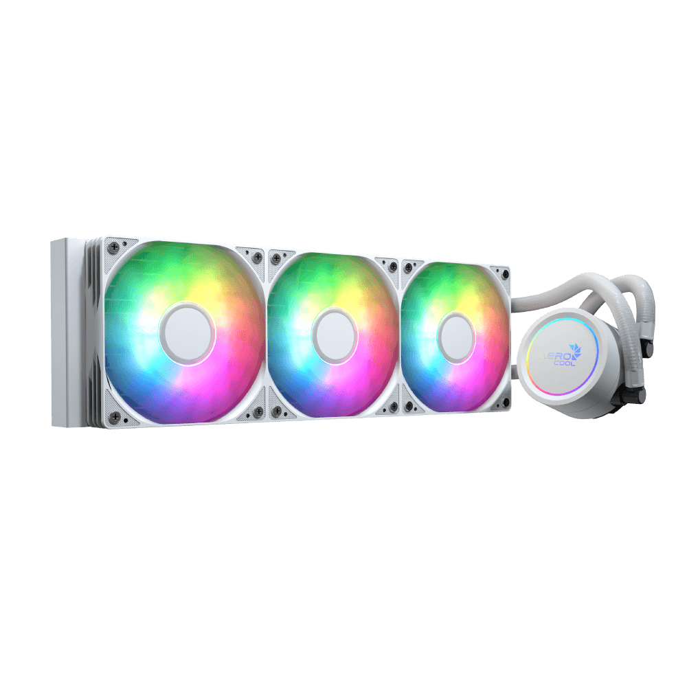 Aerocool Abyss L360 White with digital display - 360mm ARGB Liquid Cooler