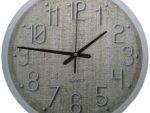 Casey Analog 30cm Round Face White with Black Quartz Wall Clock