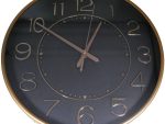 Casey Analog 30cm Round Face Rose Gold Black Wall Watch