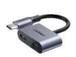 UGreen USB Type-C Dual Audio and Charging Adapter (15W PD, 2-in-1 Splitter)