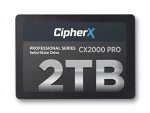 2TB CipherX, CX2000 PRO 2.5", 3D NAND TLC, NANDXtend ECC Data Protect,