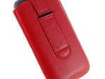 Conquest S19 & S29 3-Point leather devices holder and strap (Red)
