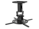 BRACKET - Steel projector ceiling mount for projectors up to 15kg; black
