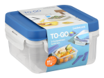 LocknLock To Go 2in1 Lunch Box 1.2lt Blue