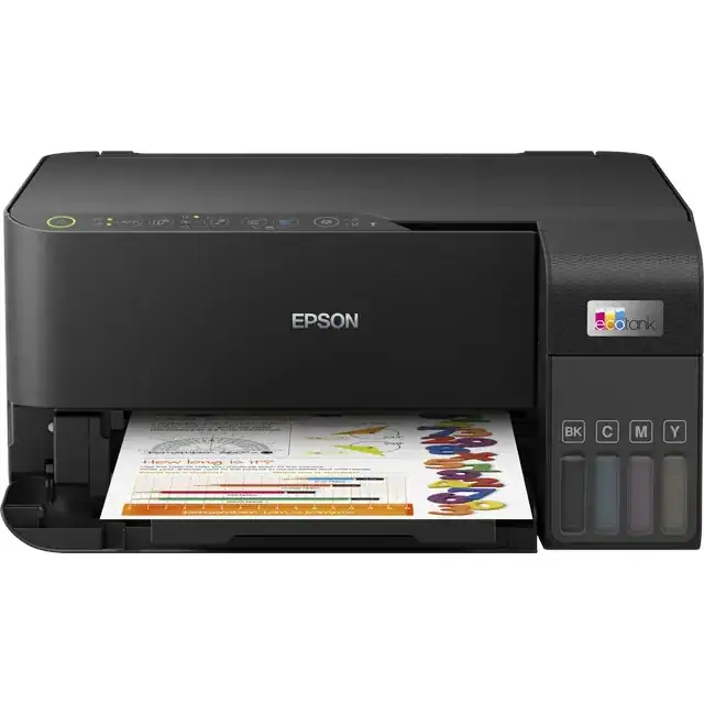 Epson 33ppm Mono 15ppm Colour A4 Print Scan Copy USB Wi-Fi/Wi-Fi Direct Manual Duplex Print incl 1 set of ink (2 x Black