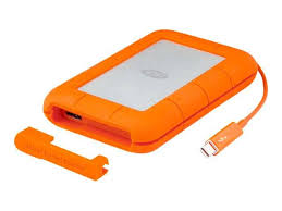 500GB LaCie Rugged Mini, USB 3.0, Thunderbolt, SSD, Portable External HDD, Orange (OEM Pack/Not Retail)