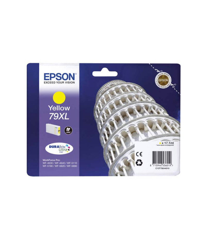 Epson Ink Cartridges Yellow 17ml XL WF-5110DW / 5190DW / 5620DWF / 5690