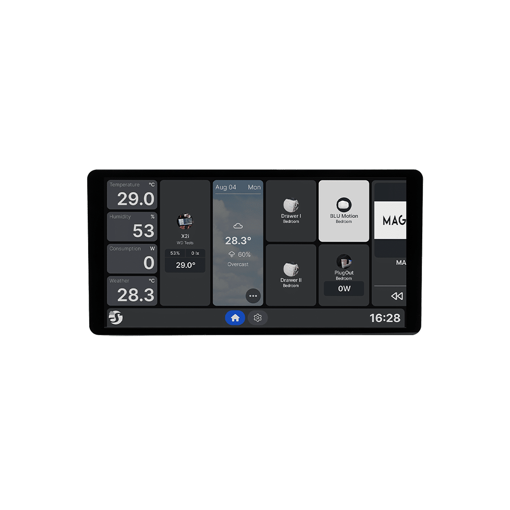 Shelly Wall Display X2i Smart 6.95Color Touchscreen (Black)
