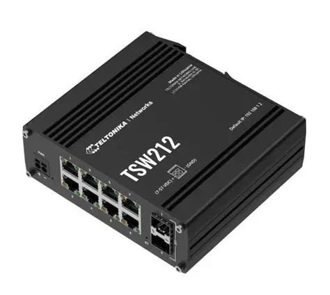 Teltonika TSW212 8x LAN (1 Gbps) 2xSFP, Managed Switch with PSU