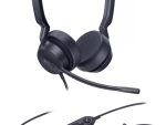 Yealink UH42 SE Dual USB Headset, USB-C With USB-C/A Adapter, Teams Certified