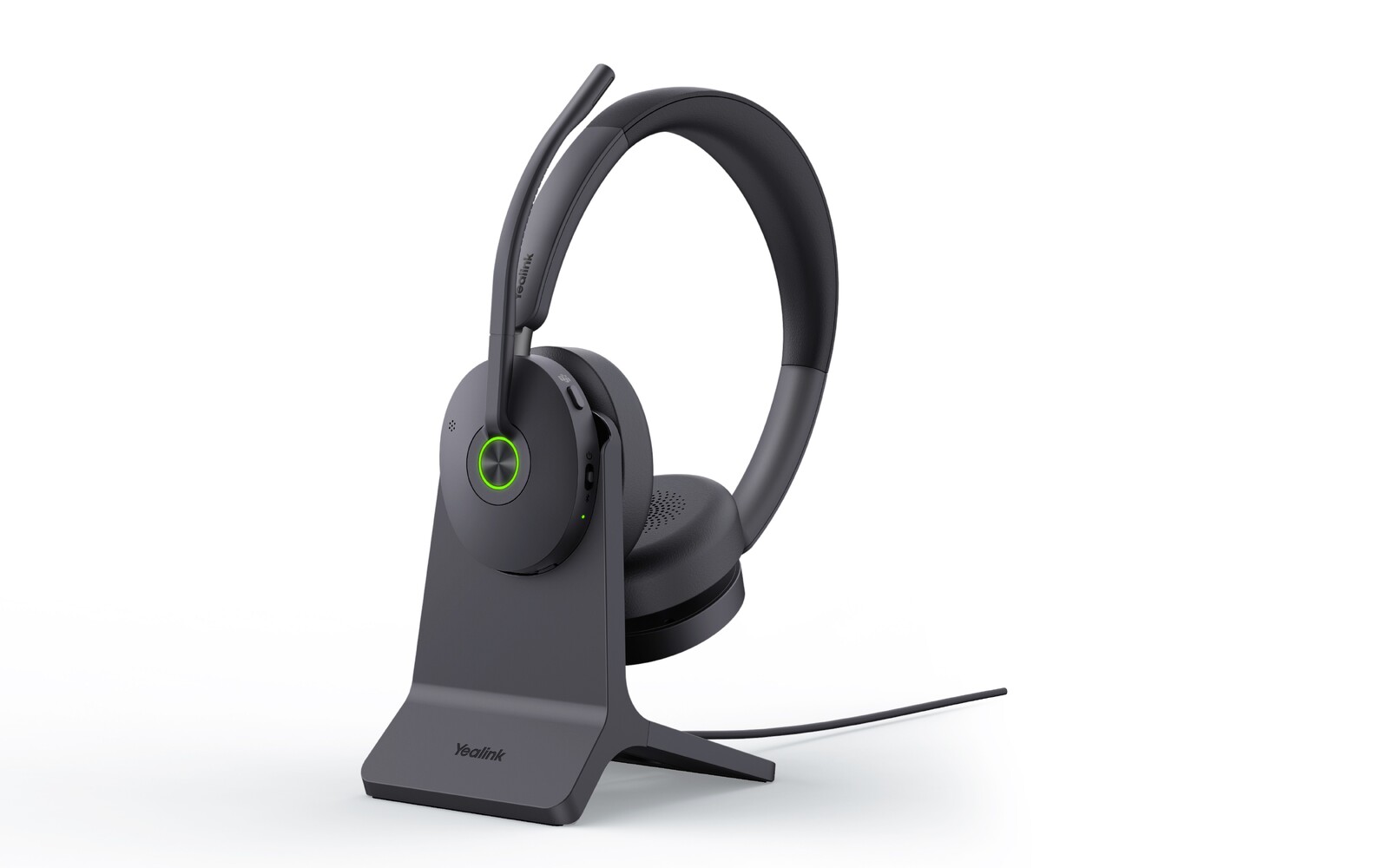 Yealink WH68 Hybrid DECT Wireless Headset, Teams Certified, with Charger