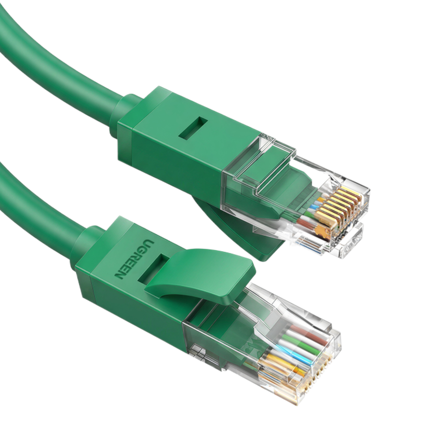 UGreen RJ45 CAT6 0.5m LAN Network Cable - (1Gbps, 250MHz) - Green