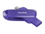 SanDisk Phone Drive USB Type-C/USB Type-A devices, 100MB/s, 512GB - Purple