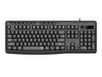 Redragon BK-7366 Full-size Ergonomic Wired Membrane Office Keyboard - Black