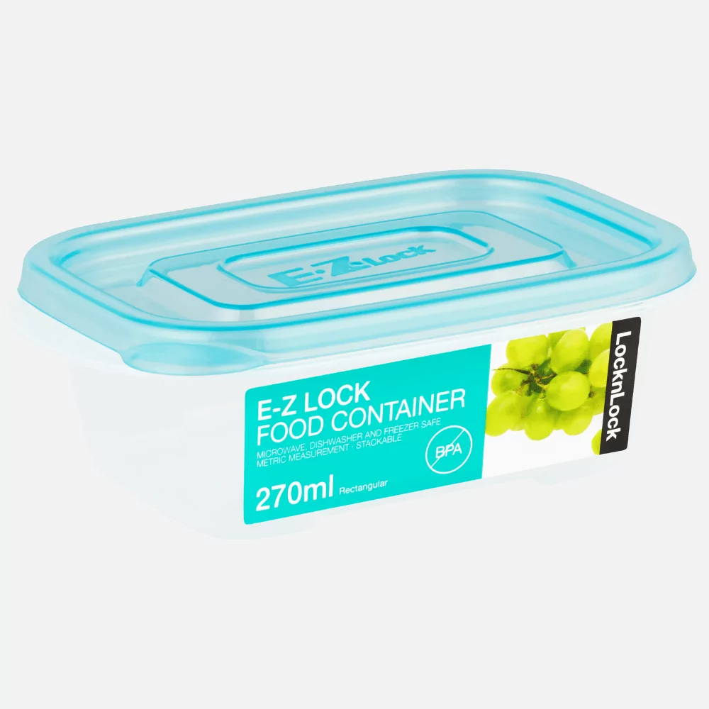 LocknLock EZ Lock Rectangular 270ml Blue