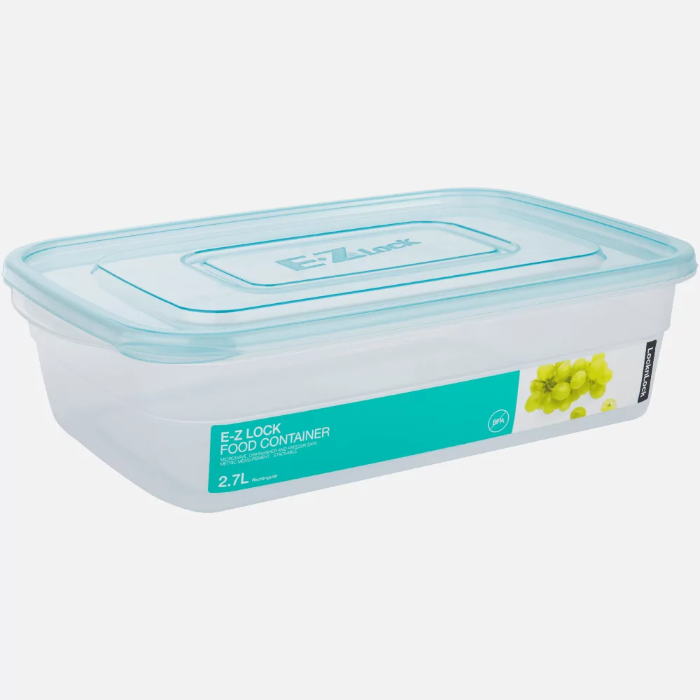 LocknLock EZ Lock Rectangular 2.7lt Blue