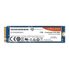 1TB Seagate FireCuda 510, M.2-2280, PCIe 3x4, (Read: up to 7300 MB/s, Write: up to 6000 MB/s), SSD (D2 3.5MM)