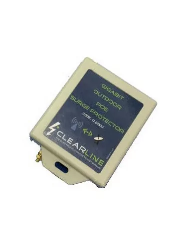 Clearline outdoor single port POE RJ45 surge arrestor