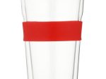 Snappy Thermal Glass tumbler 400ml red