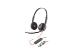 HP Accesories Poly Blackwire 3220 Stereo USB C HeadSet +USB C/A Adapter