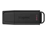 Kingston 64GB Portable USB 3.2 GEN 1 Datatraveler Exodia Black