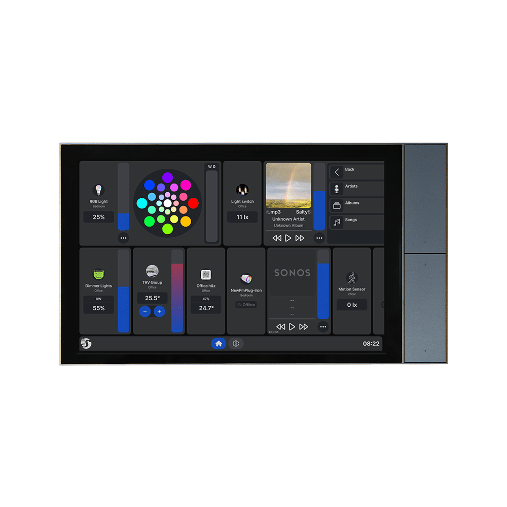 Shelly Wall Display XL Smart Home Control Panel With a 10.1" Touch Display