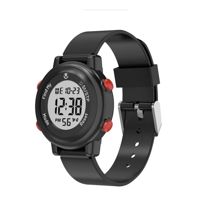 Volkano Kids Digital Watch with Apple Find My - 3ATM Waterproof (Anti-Lost) - Black