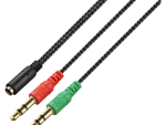 Volkano Unity Series AUX Splitter 4-Pole Socket to 2 AUX
