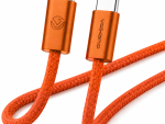 Volkano Weave Series 60w USB C to USB C 1.2m - Orange