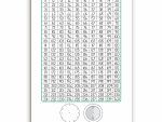 Writing Slate Number Chart and clock Markerbord 297*210MM Tens