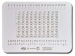 Writing Slate 1-110 Number Chart, 0-20 Numberline, Junior Alphabet A-Z